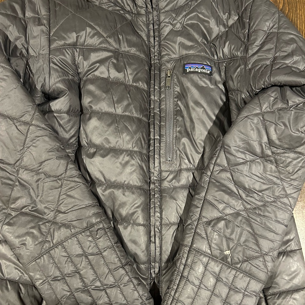 Patagonia Gray Jacket with Logo Patch - image 1